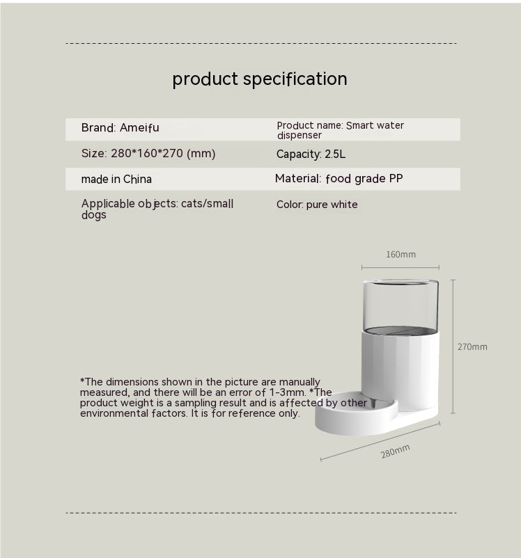 Fontaine à Eau Sans Fil pour Chats – Induction Intelligente Furronyou