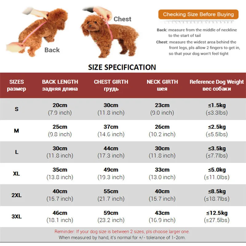 Dog Jacket with Built-In Harness – Warm Fleece-Lined Padded Coat for Small Dogs