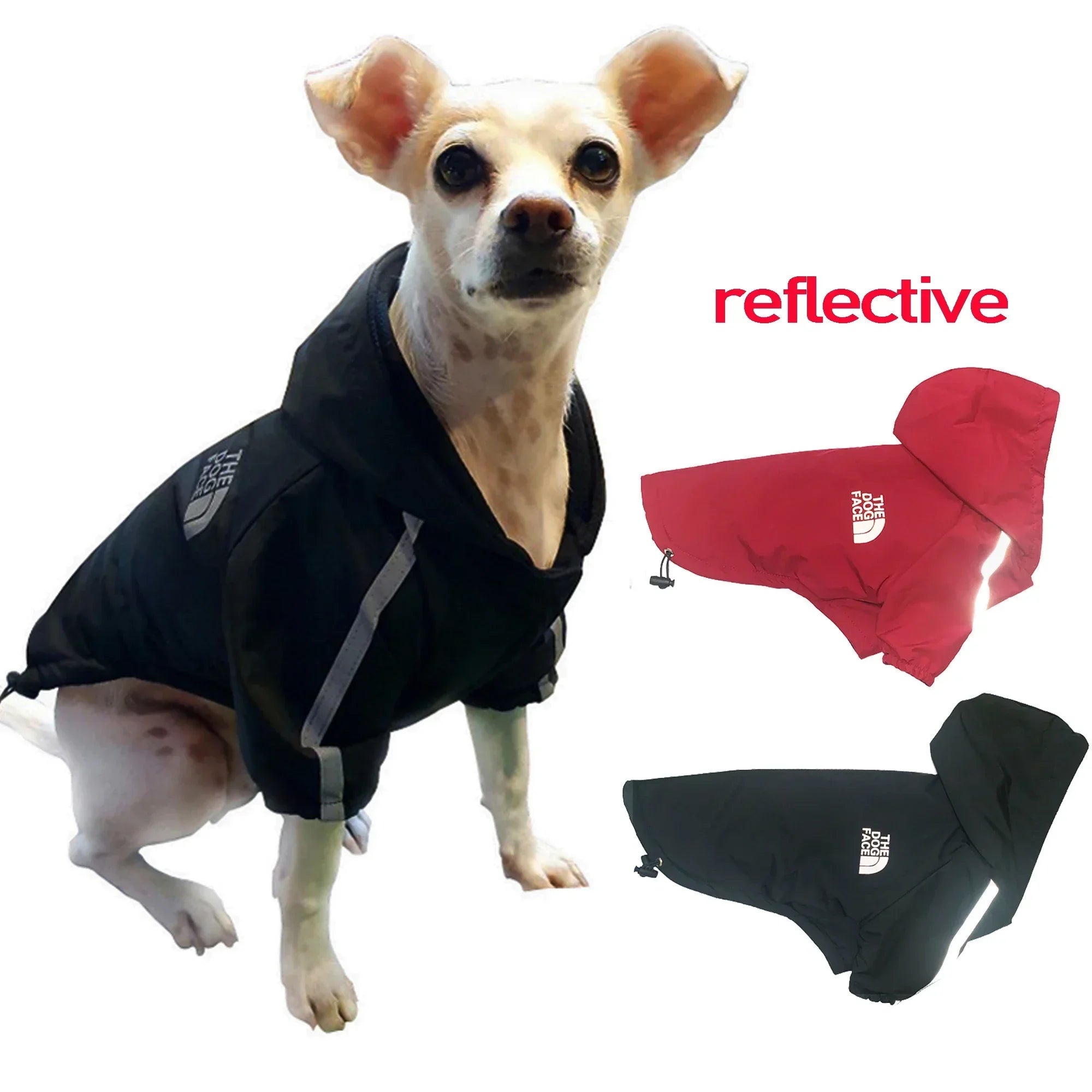 Reflective Waterproof Dog Coat with Hood