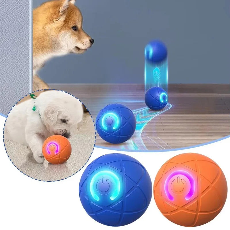 Interactive Automatic Rolling Dog Toy Ball – Rechargeable Smart Pet Toy