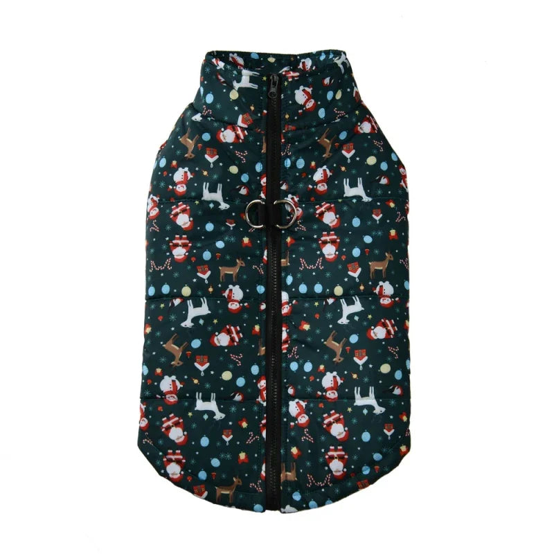 Christmas Dog Coat – Warm Winter Jacket for Small & Medium Dogs