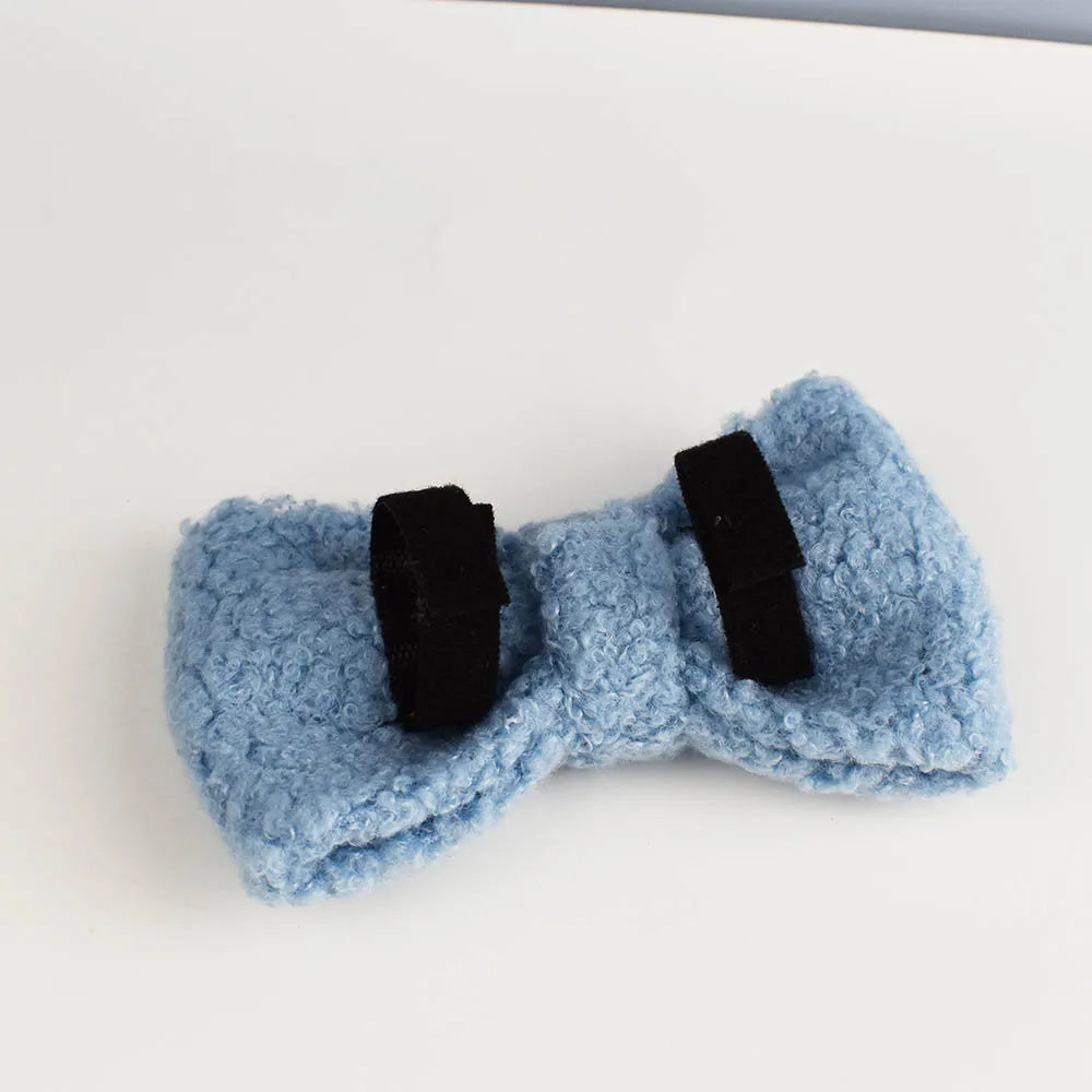 Teddy Velvet Dog Collar & Leash Set – Custom Engraved Nameplate