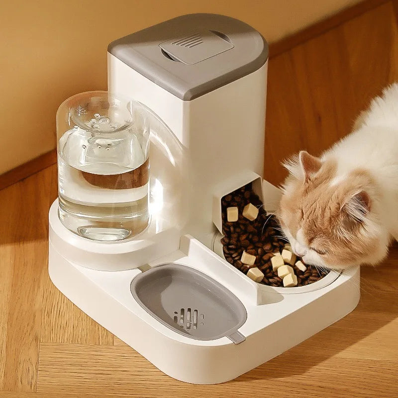 Automatic Gravity Pet Feeder & Water Dispenser Set