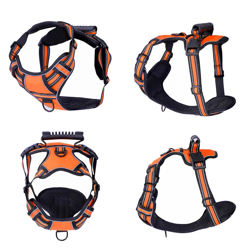 Reflective No-Pull Dog Harness – Adjustable Breathable Vest for All Dog Sizes