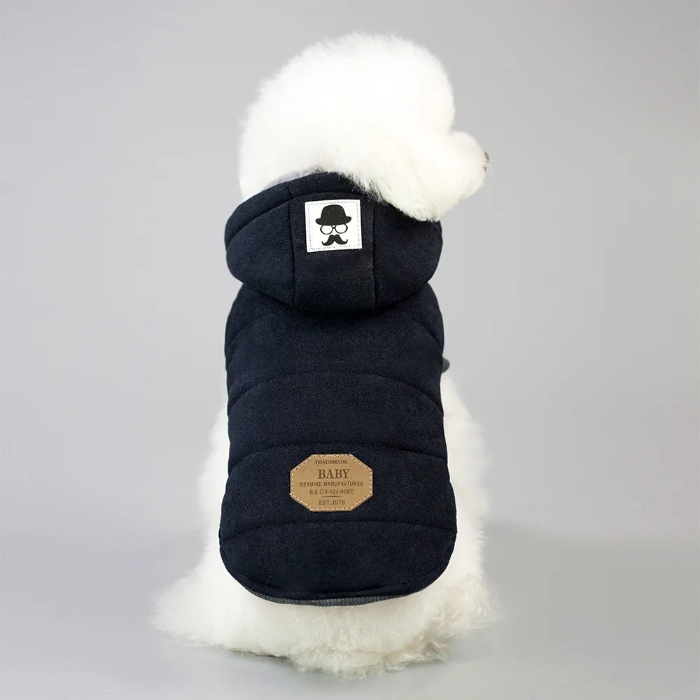 Winter Warm Fleece Dog Coat – Padded Jacket for Small Dogs & Puppies