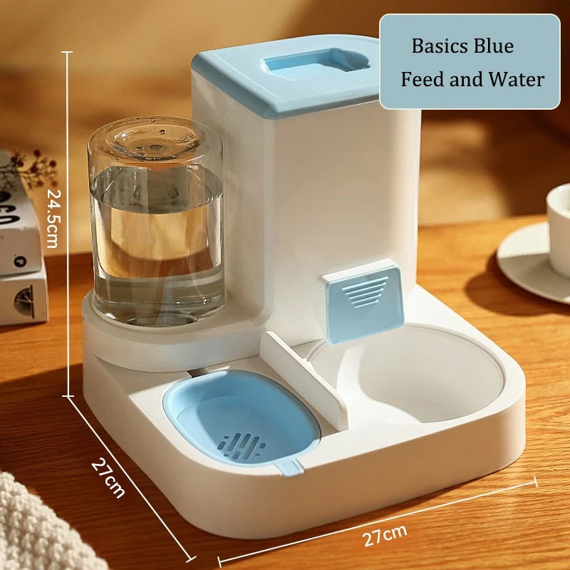 Automatic Gravity Pet Feeder & Water Dispenser Set