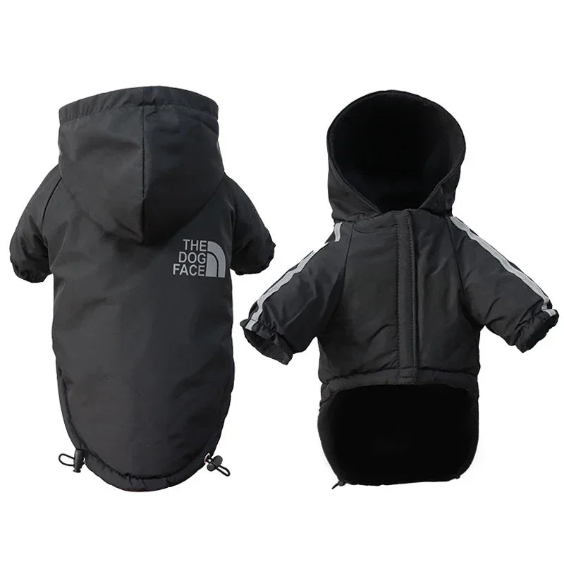 Reflective Waterproof Dog Coat with Hood