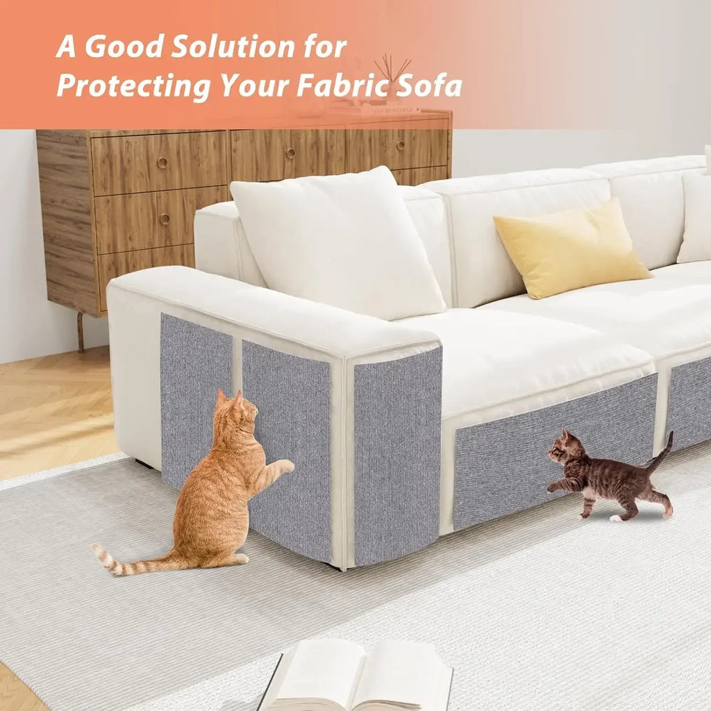 Self-Adhesive Cat Scratching Mat – Trimmable Carpet for Furniture Protection