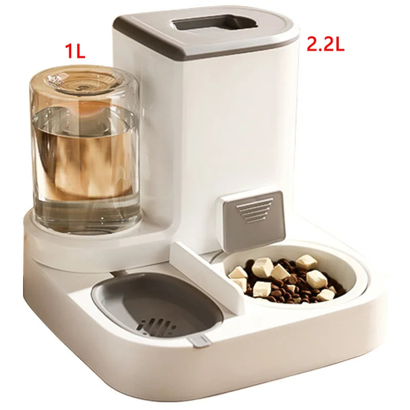 Automatic Gravity Pet Feeder & Water Dispenser Set