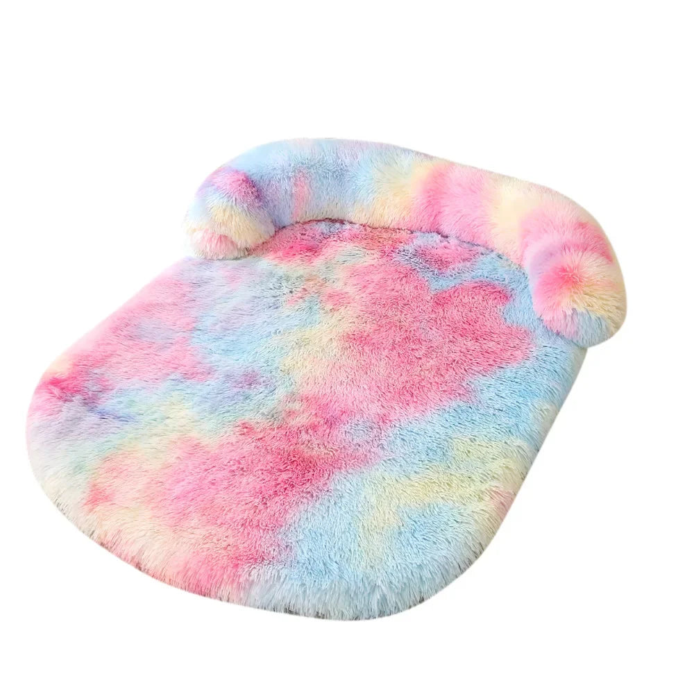 Fluffy Winter Pet Bed for Dogs & Cats – Soft Orthopedic Comfort
