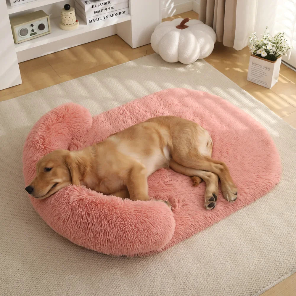 Fluffy Winter Pet Bed for Dogs & Cats – Soft Orthopedic Comfort