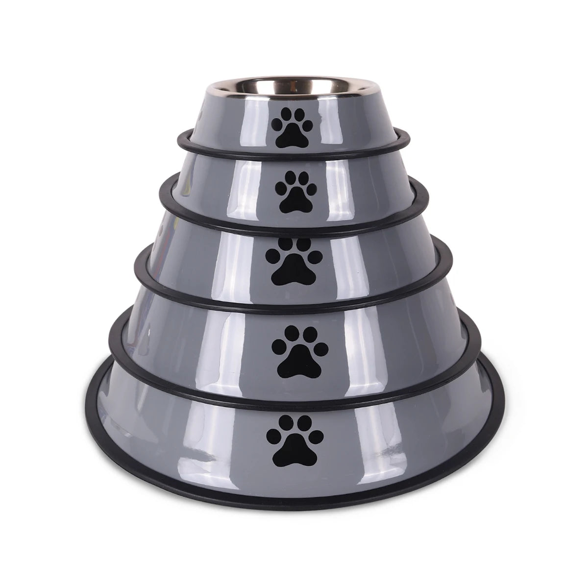 Stainless Steel Pet Food Bowl – Anti-Slip, Durable Bowl for Cats & Dogs