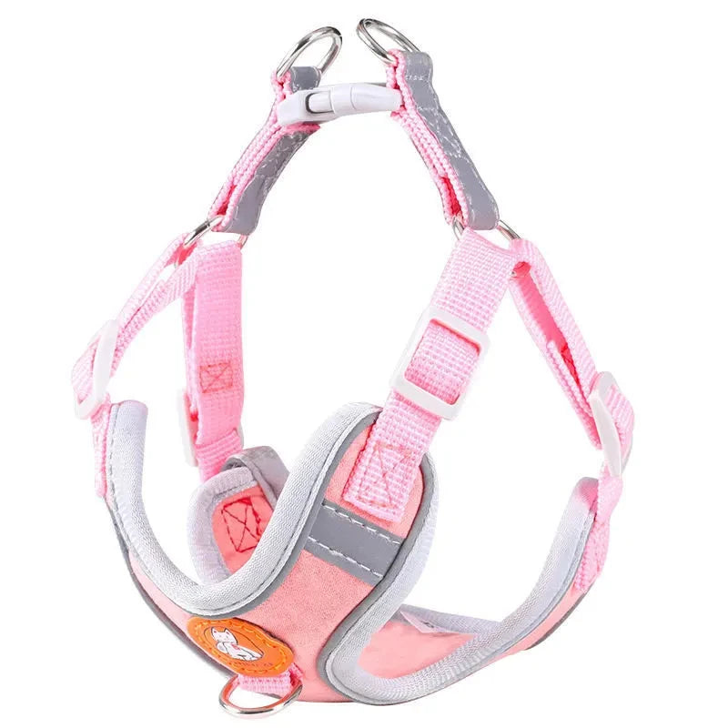 No-Pull Reflective Dog Harness & Leash Set – Adjustable for Small & Medium Dogs