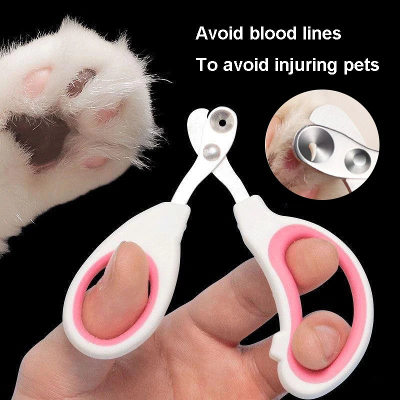 Professional Pet Nail Clippers – Stainless Steel Trimmer for Cats & Small Dogs