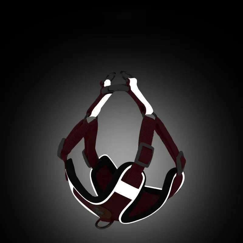 No-Pull Reflective Dog Harness & Leash Set – Adjustable for Small & Medium Dogs