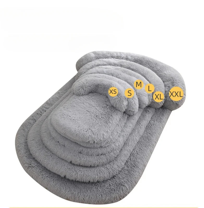 Fluffy Winter Pet Bed for Dogs & Cats – Soft Orthopedic Comfort