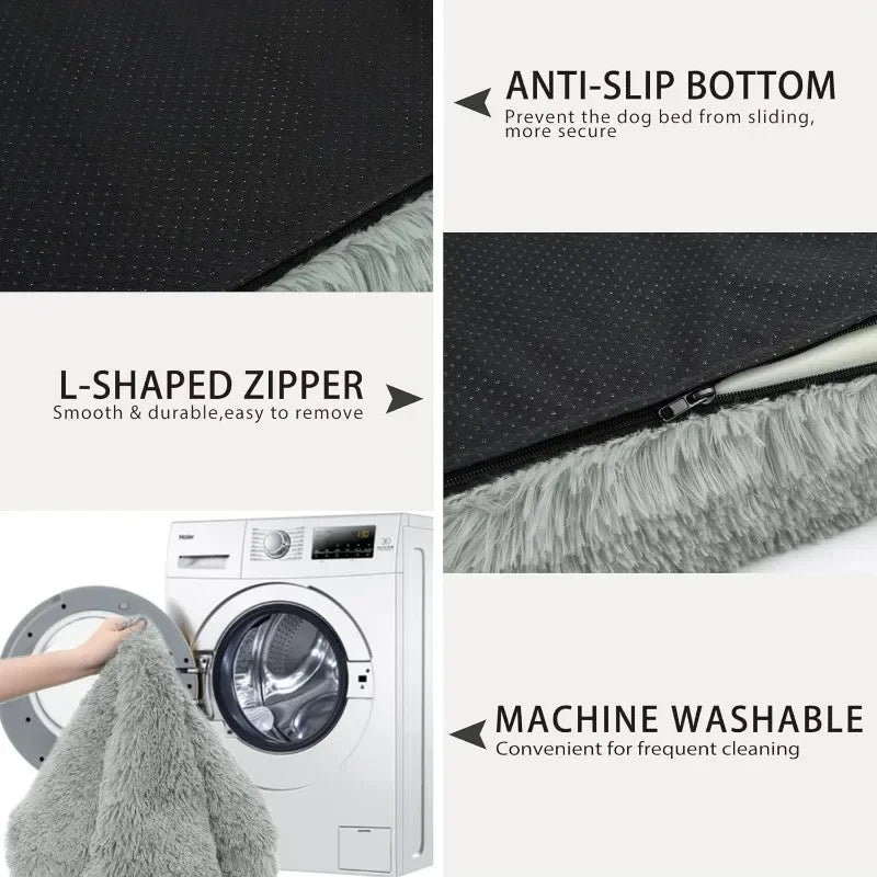 XL Orthopedic Dog Bed – Extra Large, Waterproof & Washable with Non-Slip Base