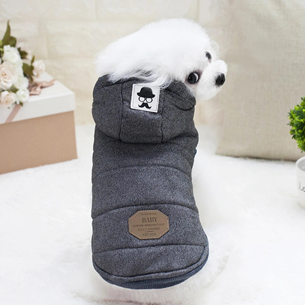 Winter Warm Fleece Dog Coat – Padded Jacket for Small Dogs & Puppies