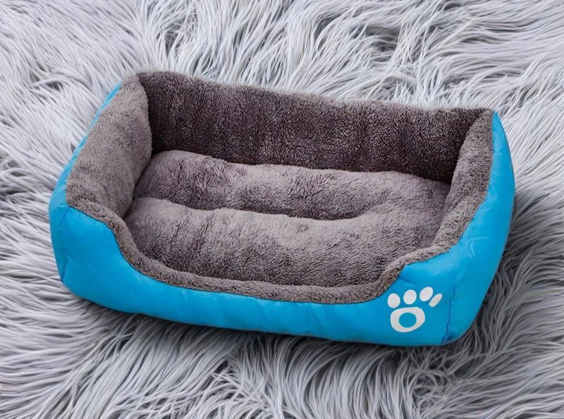 Warm Kennel, Paw Print Pet Mattress, Plush Cat and Dog Sleeping Mat