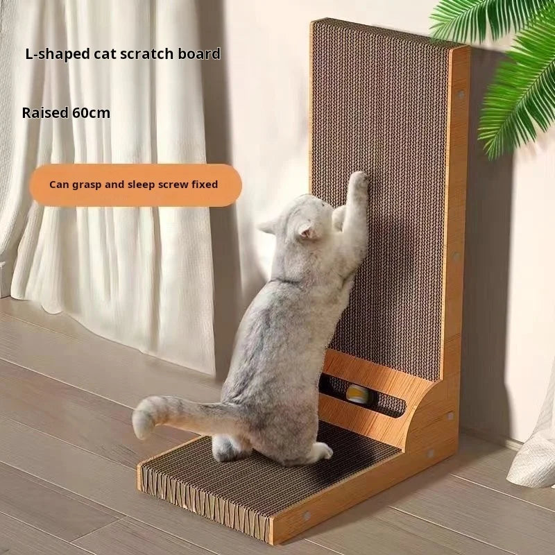 Wooden Cat Scratching Post 
