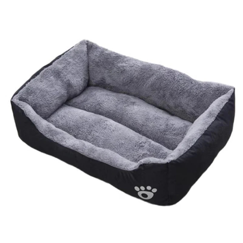 Warm Kennel, Paw Print Pet Mattress, Plush Cat and Dog Sleeping Mat