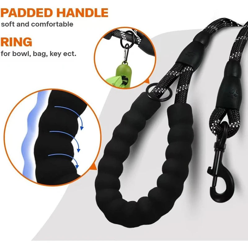 Double Strap Retractable Dog Leash