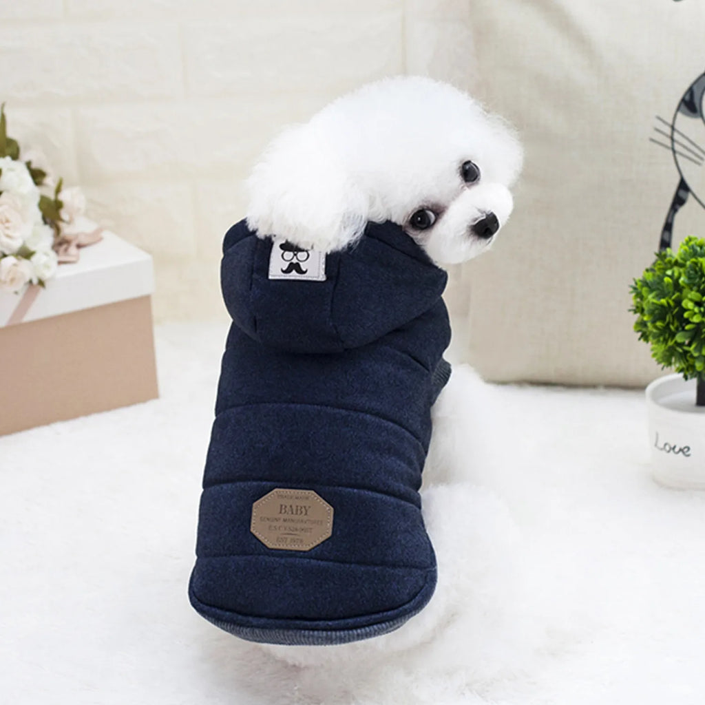 Winter Warm Fleece Dog Coat – Padded Jacket for Small Dogs & Puppies