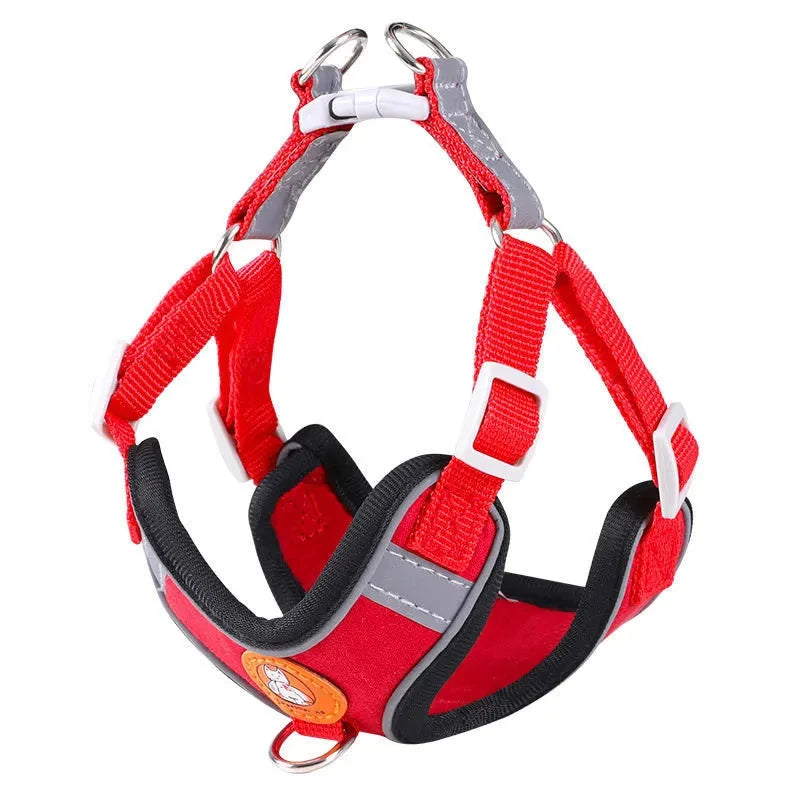 No-Pull Reflective Dog Harness & Leash Set – Adjustable for Small & Medium Dogs